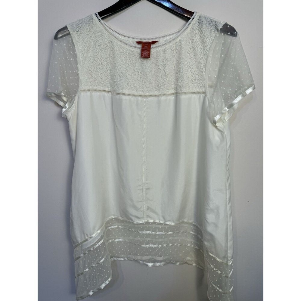 Sundance‎ White Lace Tunic Top